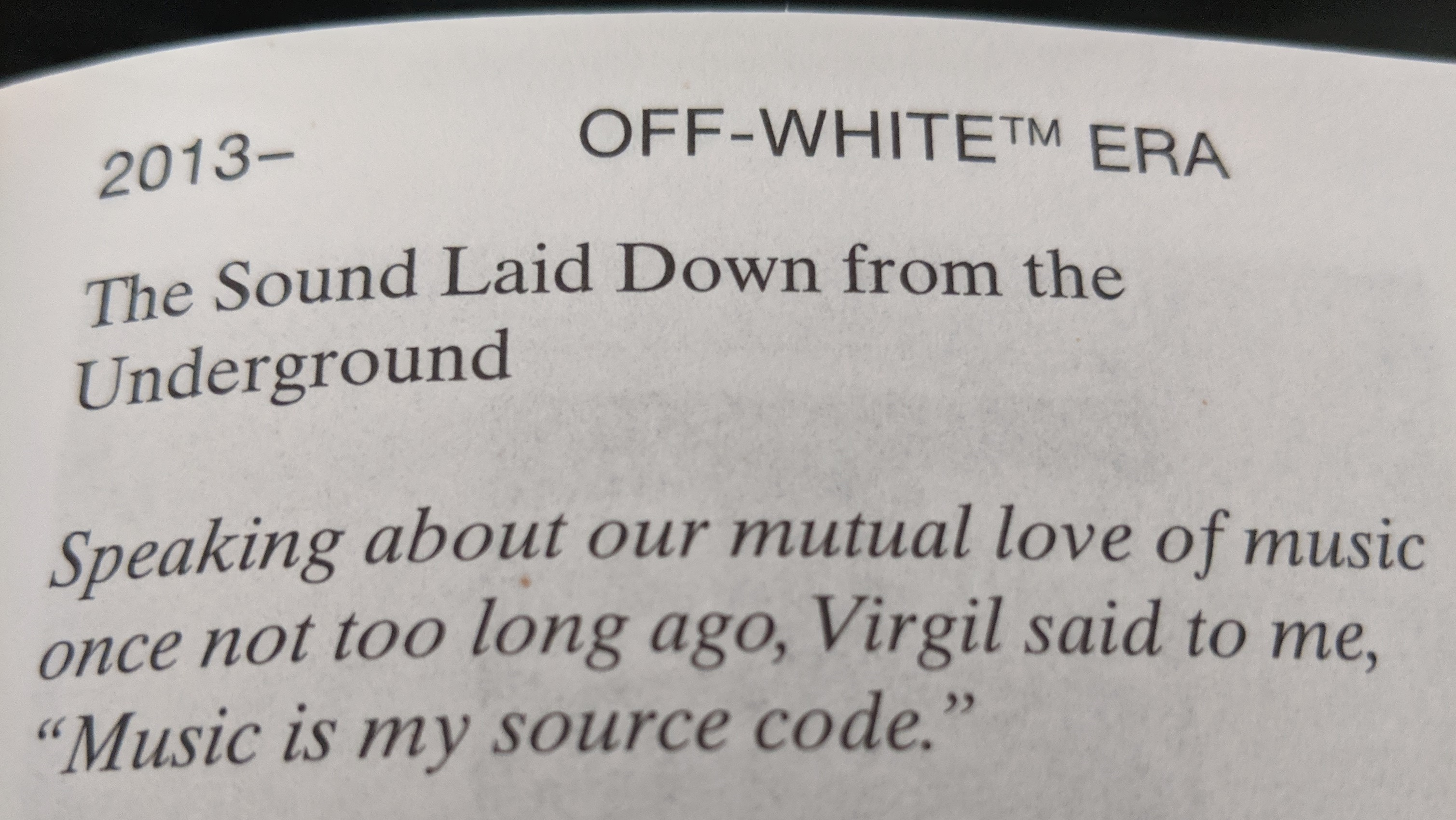 screenshot text from virgil abloh book figures of speech